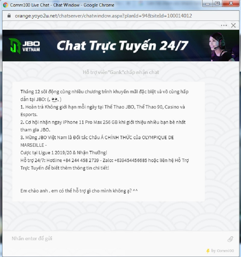 JBO - Sân chơi giải trí Esport tiên phong tại Việt Nam